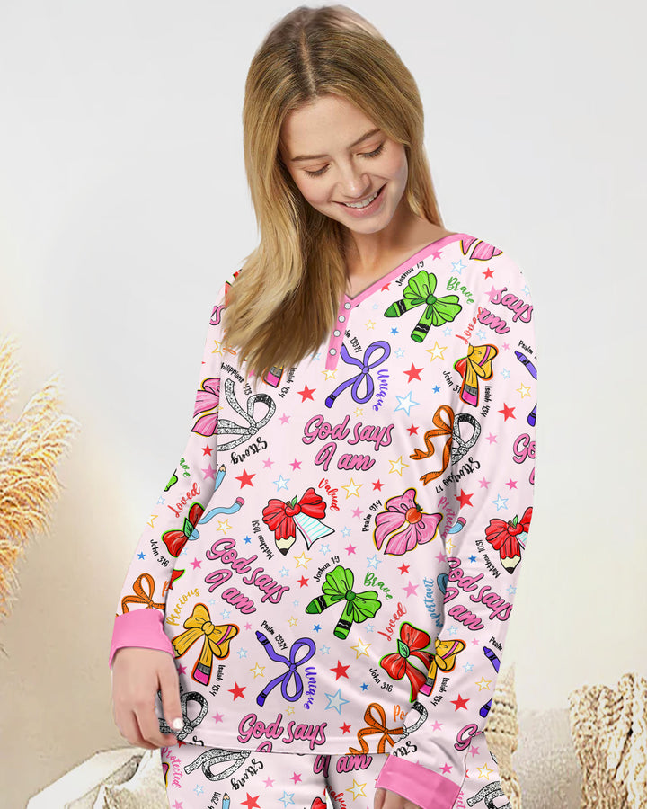Vorlage Bambus Damen Pyjama Set
