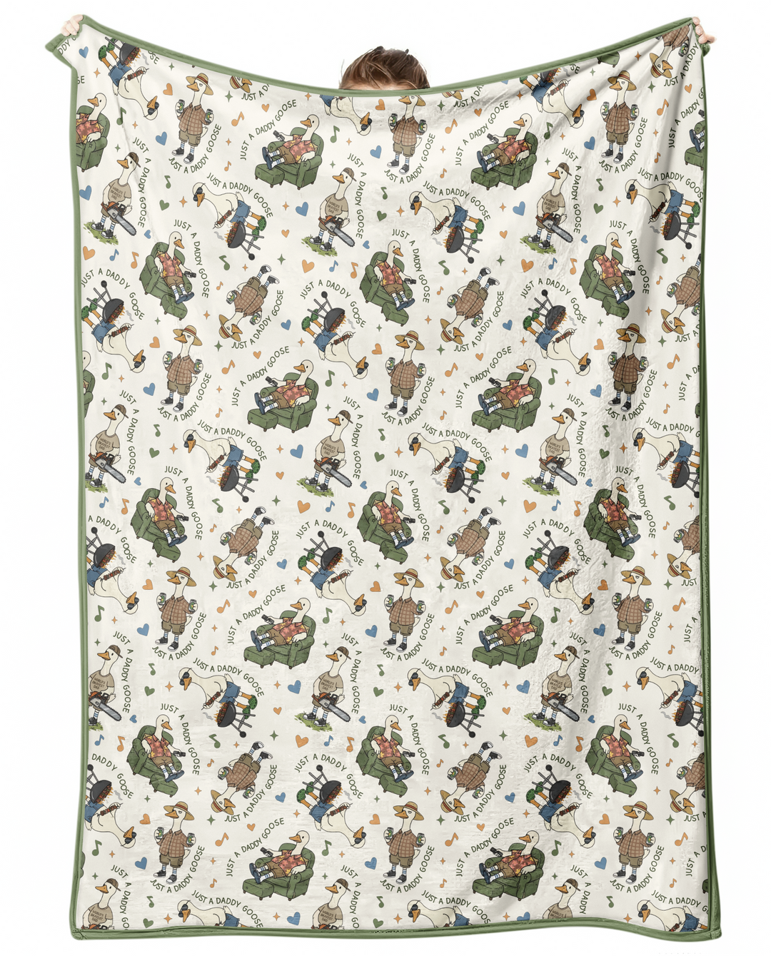 Just A Daddy Goose Family Matching Bamboo Blanket