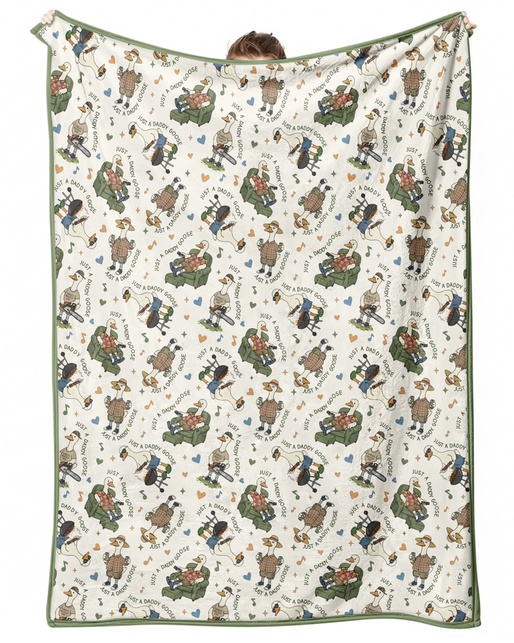 Just A Daddy Goose Family Matching Bamboo Blanket