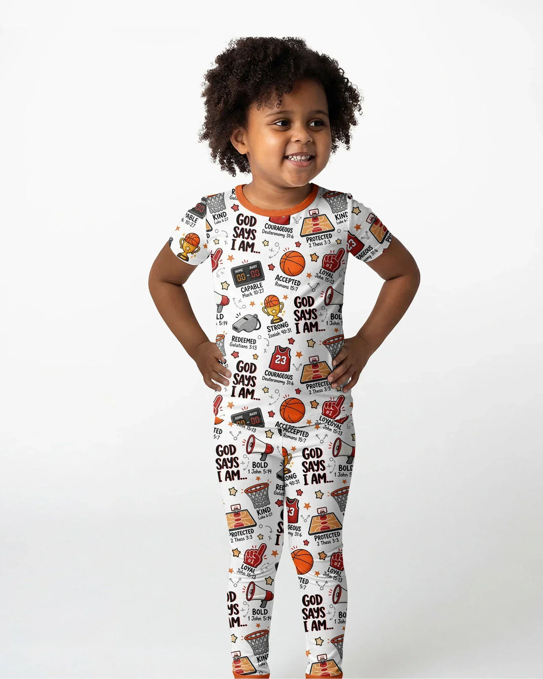 Zweiteiliges, kurzärmliges Pyjama-Set mit Marienkäfern