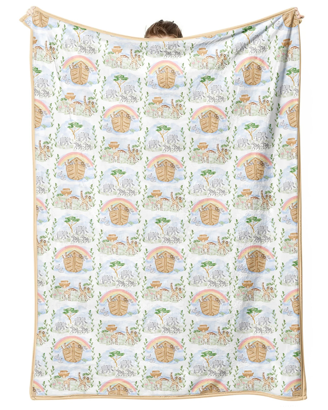 Noah And The Ark Bamboo Blanket