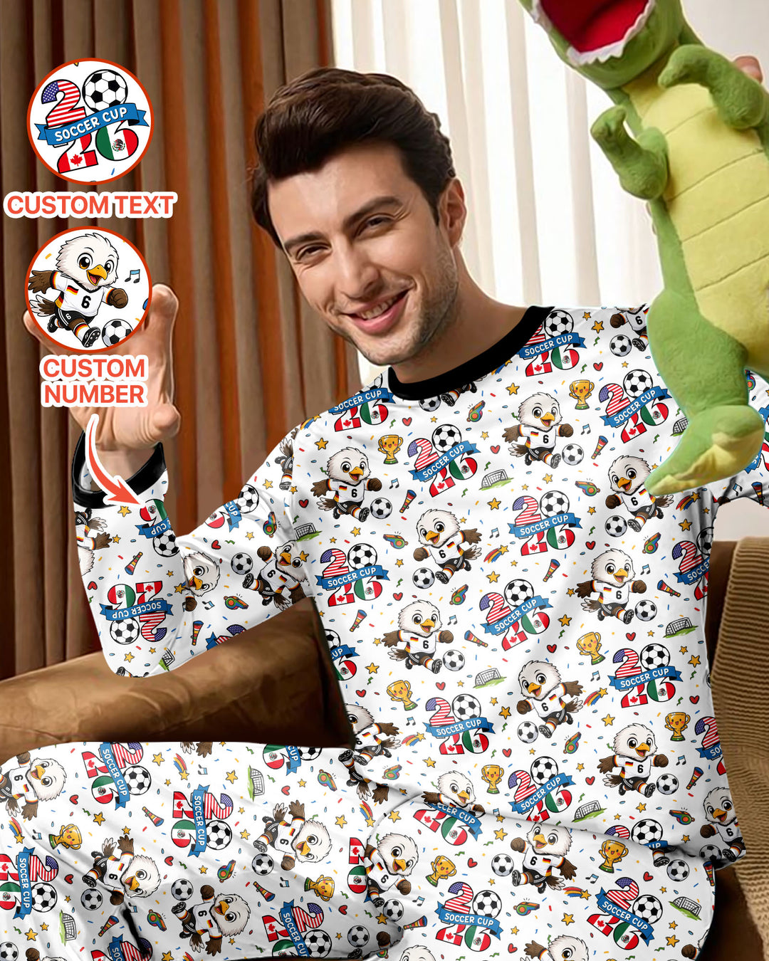 plantilla Conjunto de Pijama de Bambú para Hombre