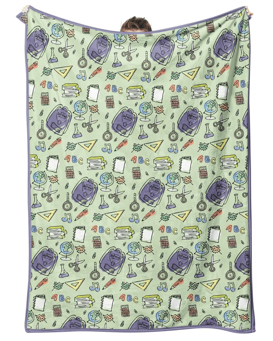 Doodle School Days Bamboo Blanket