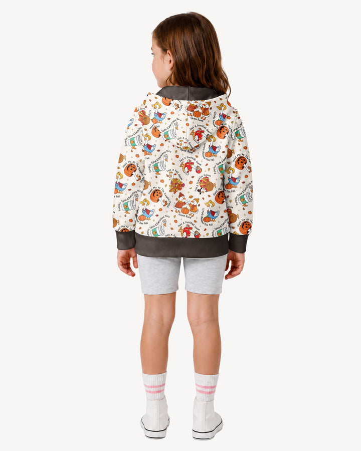 Just A Fall Goose Family Matching Bamboo Zip Hoodie