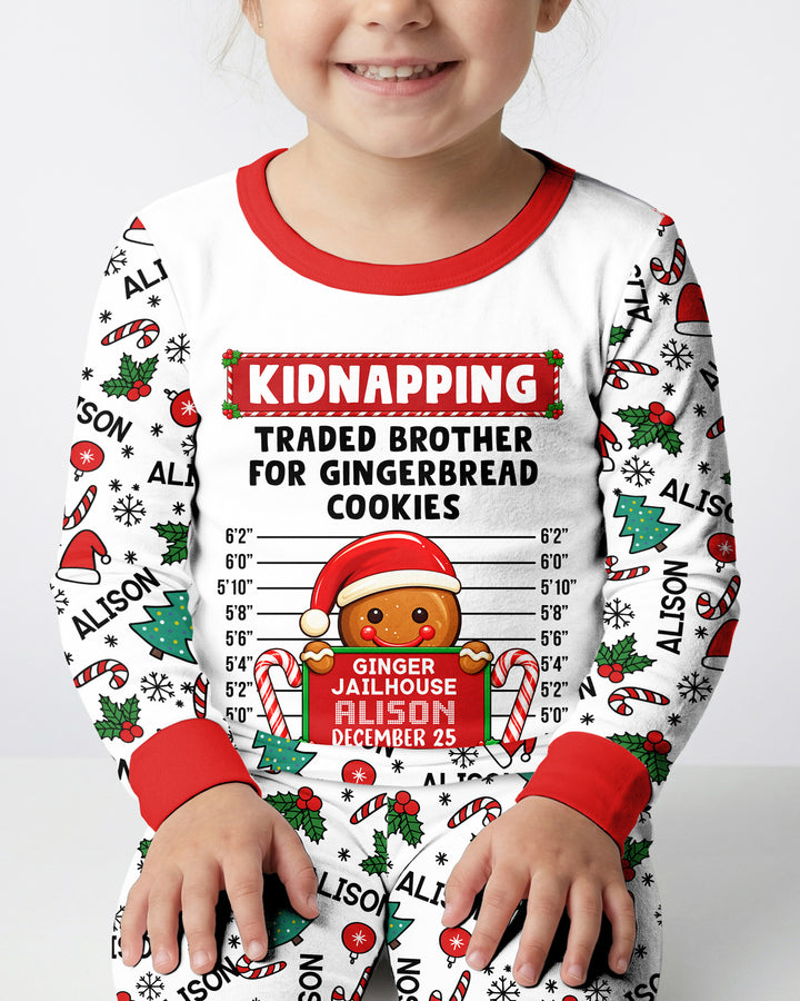 Funny Christmas Family Matching Bamboo Two Piece Long Sleeve Pajama Set