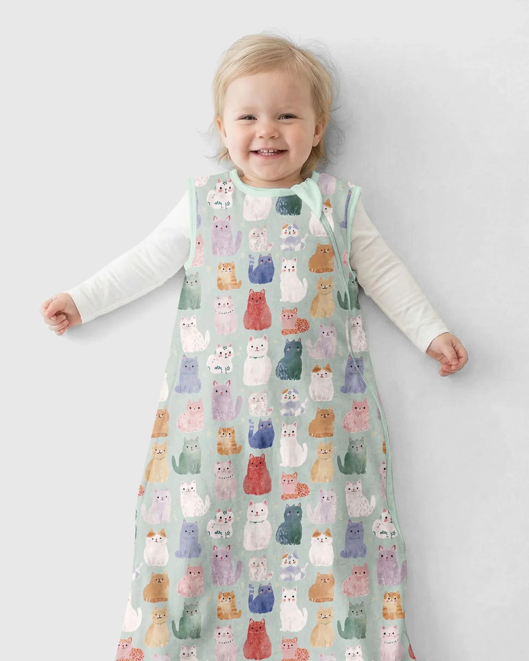 Enchanted Happy Kitty Family Matching Bamboo Sleep Bag