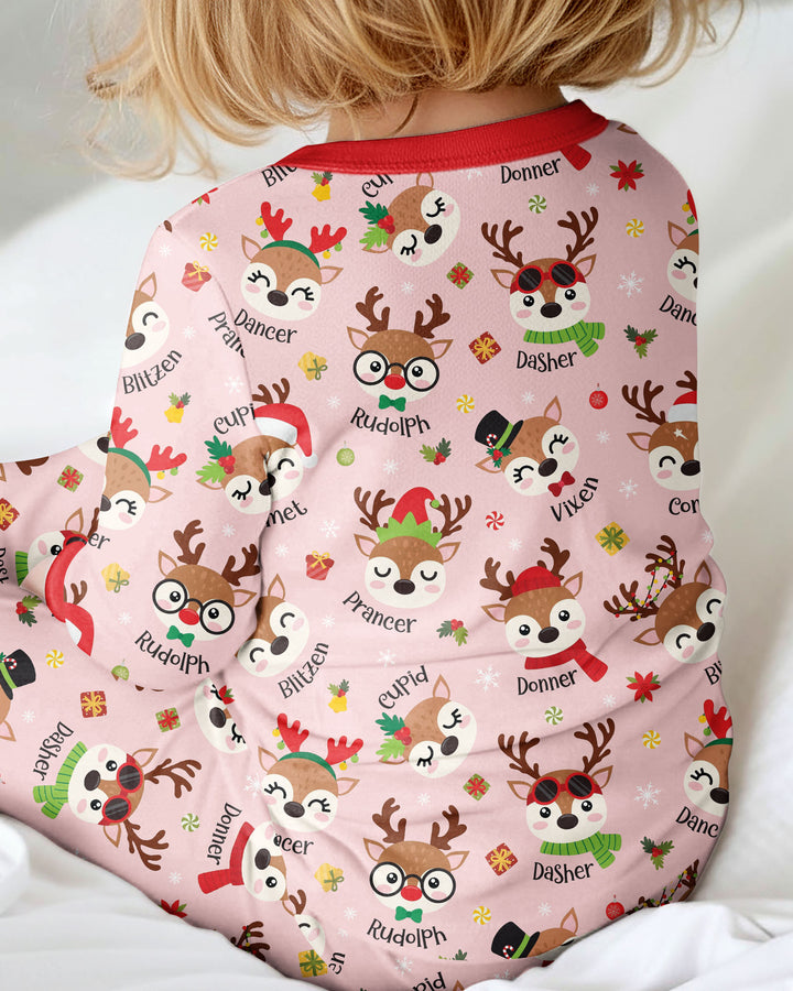 Christmas Reindeer Squad Bamboo Convertible Zippy