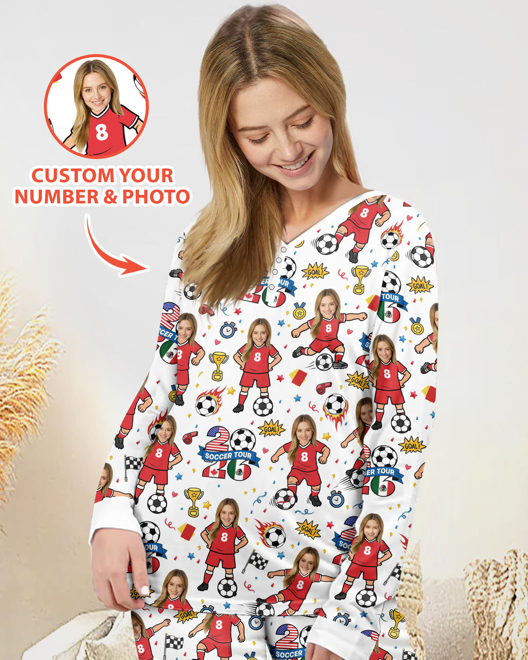 Vorlage Bambus Damen Pyjama Set