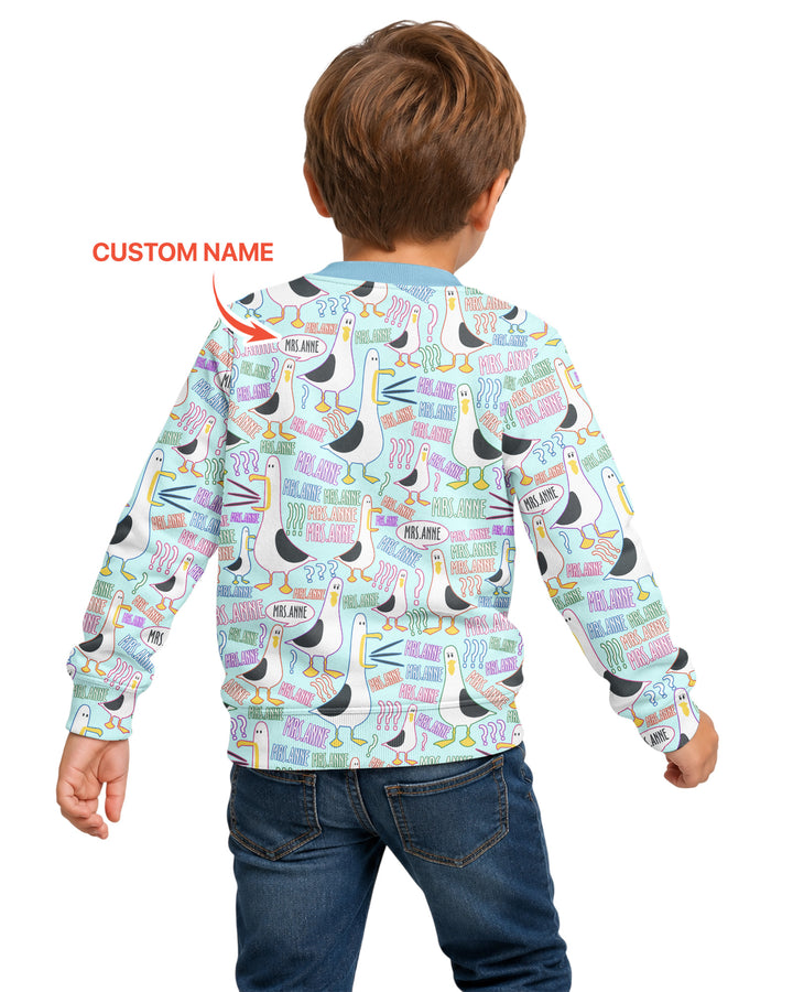 Sudadera de cuello redondo de bambú con plantilla personalizada