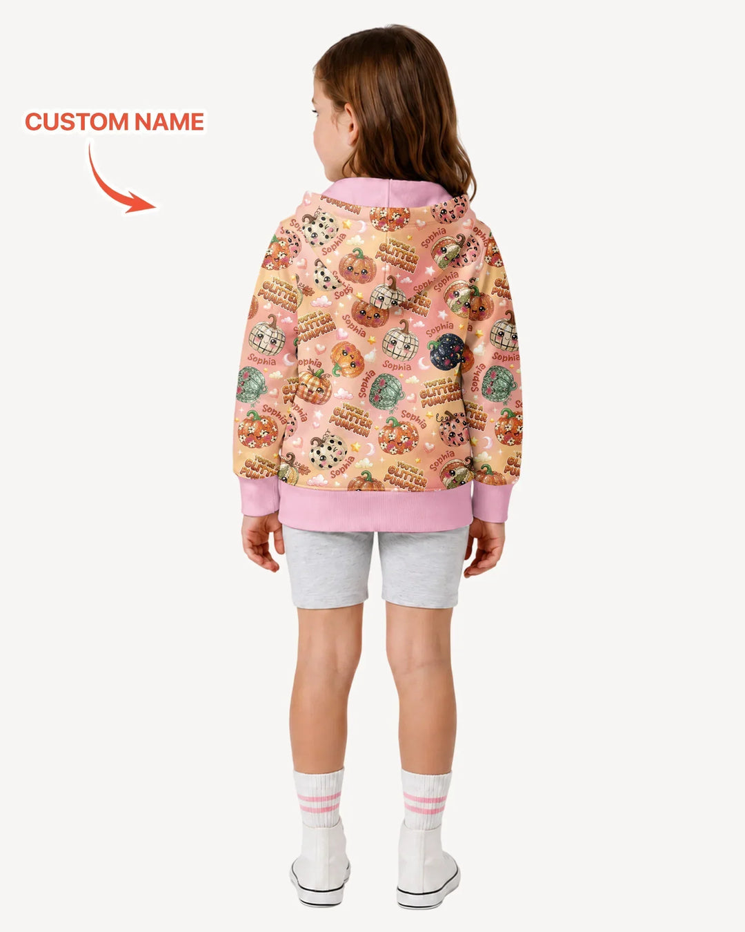 Sudadera con capucha y cremallera de bambú personalizada