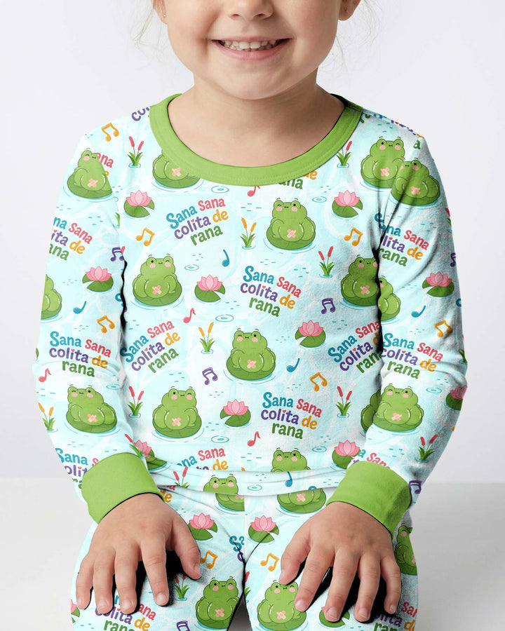 Sana Sana Colita De Rana Bamboo Two Piece Long Sleeve Pajama Set