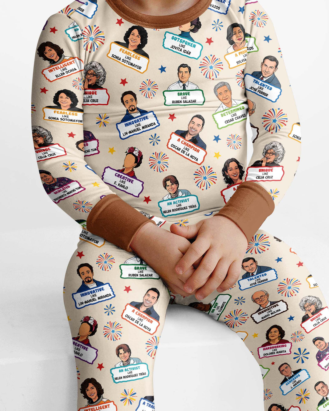 Famous Latin American Hispanic Heritage Bamboo Two Piece Long Sleeve Pajama Set