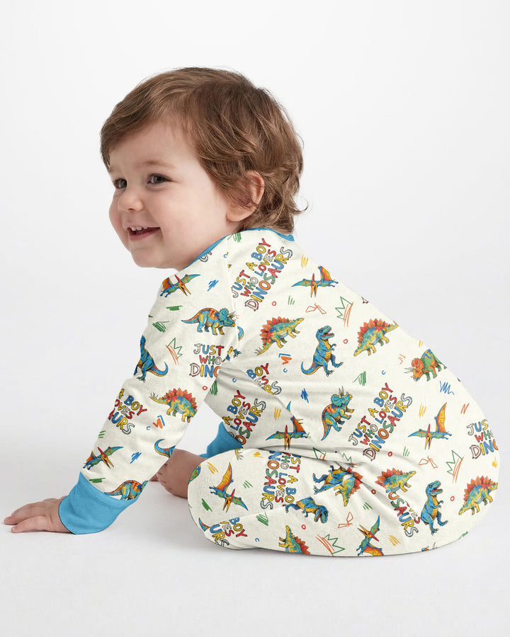Just A Boy/Girl Who Loves Dinosaurs Bamboo Convertible Zippy