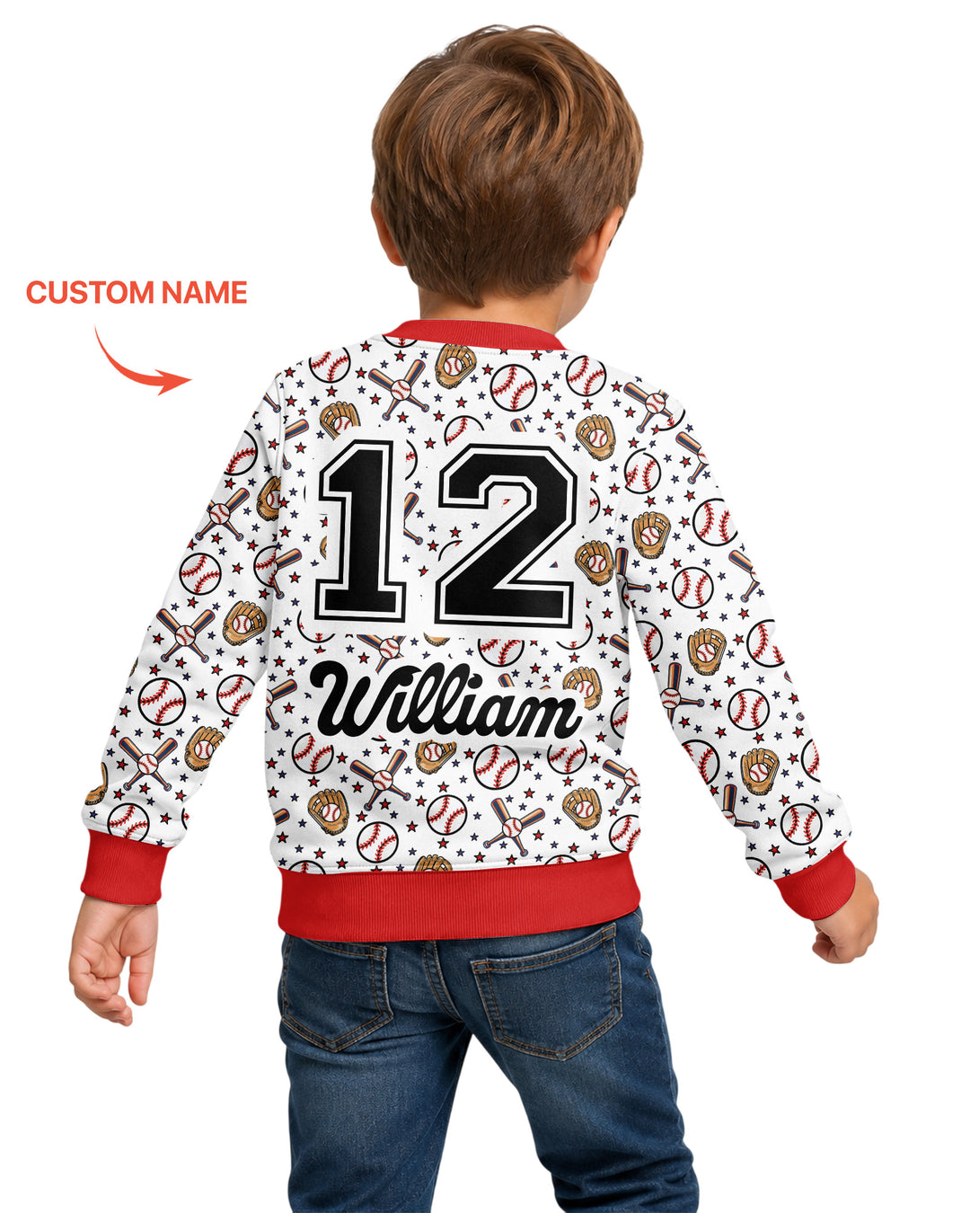 Custom Template Bambus-Rundhals-Sweatshirt