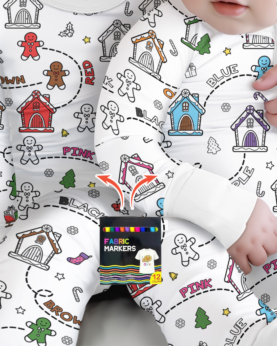 Colorable Matching Color Gingerbread Bamboo Convertible Zippy