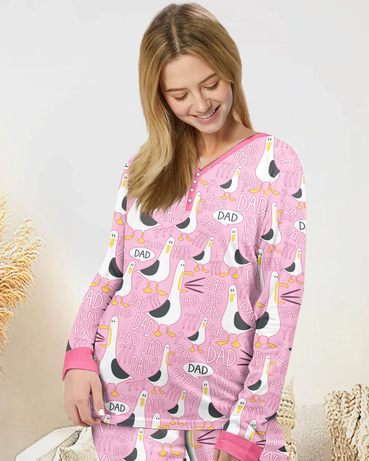 Funny Seagull DAD Bamboo Women Pajama Set