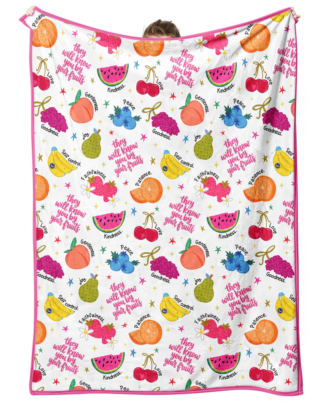 They Will Know You By Your Fruits Bamboo Blanket