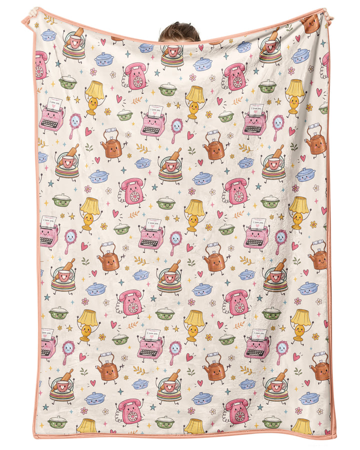 Retro Chasing Toy Bamboo Blanket