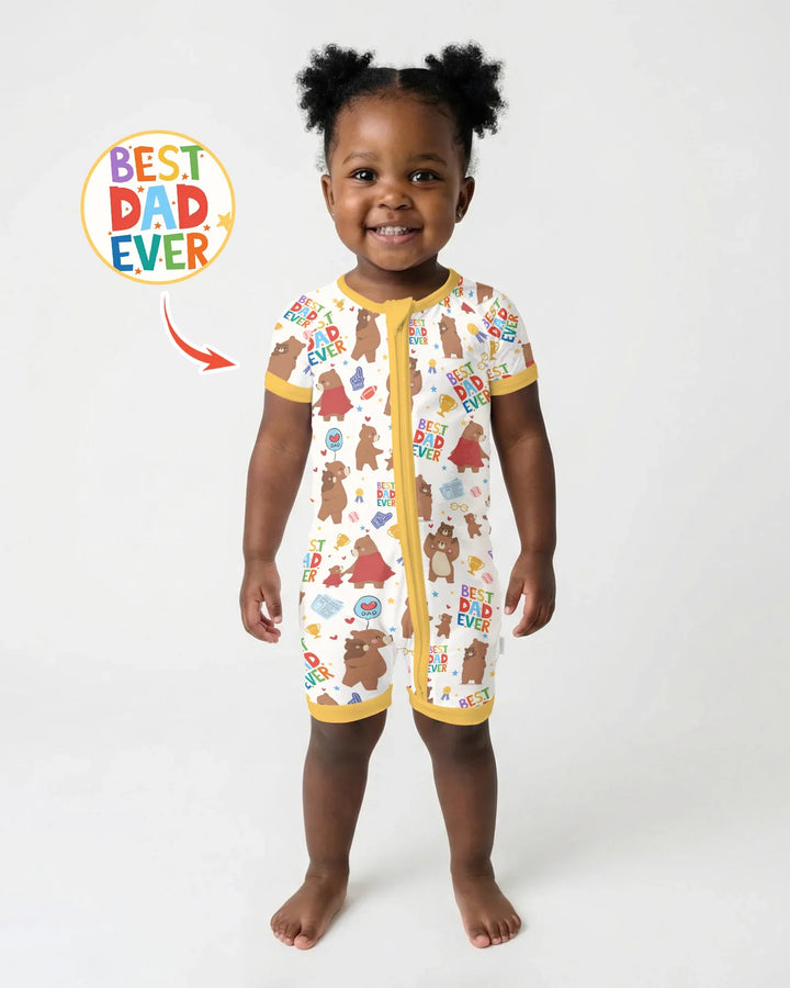 Best Daddy Bear Ever Family Matching Bamboo Shorty Zippy