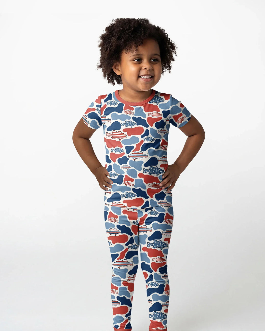 Zweiteiliges, kurzärmliges Pyjama-Set mit Marienkäfern