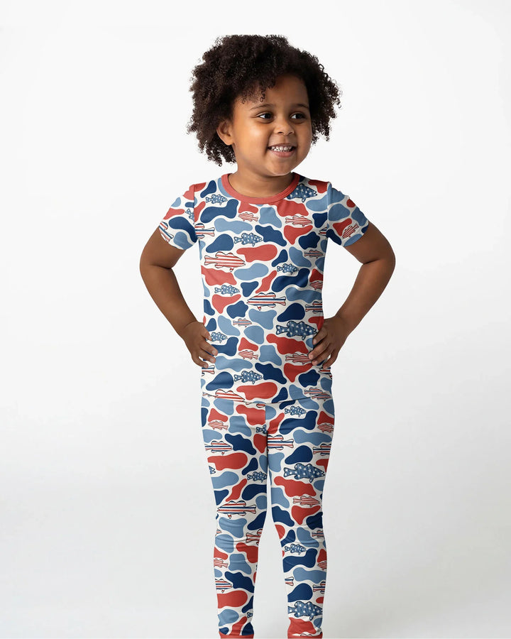 Zweiteiliges, kurzärmliges Pyjama-Set mit Marienkäfern
