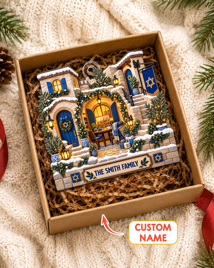 Happy Hanukkah - Personalized Acrylic Ornament
