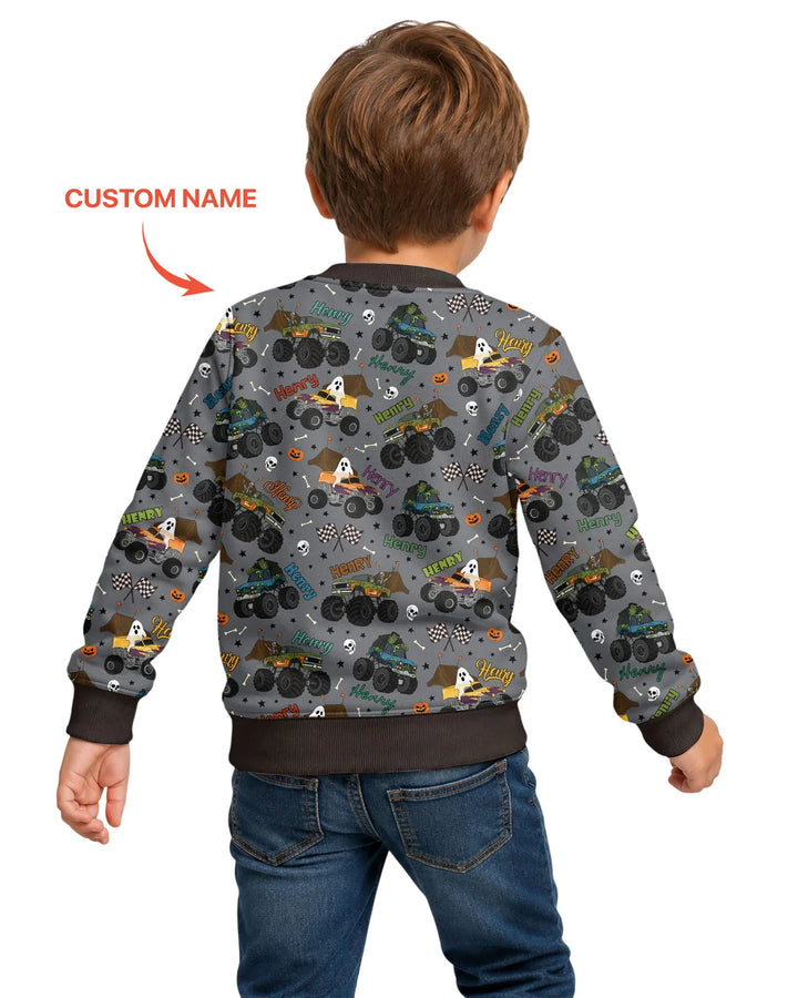 Sudadera de cuello redondo de bambú con plantilla personalizada