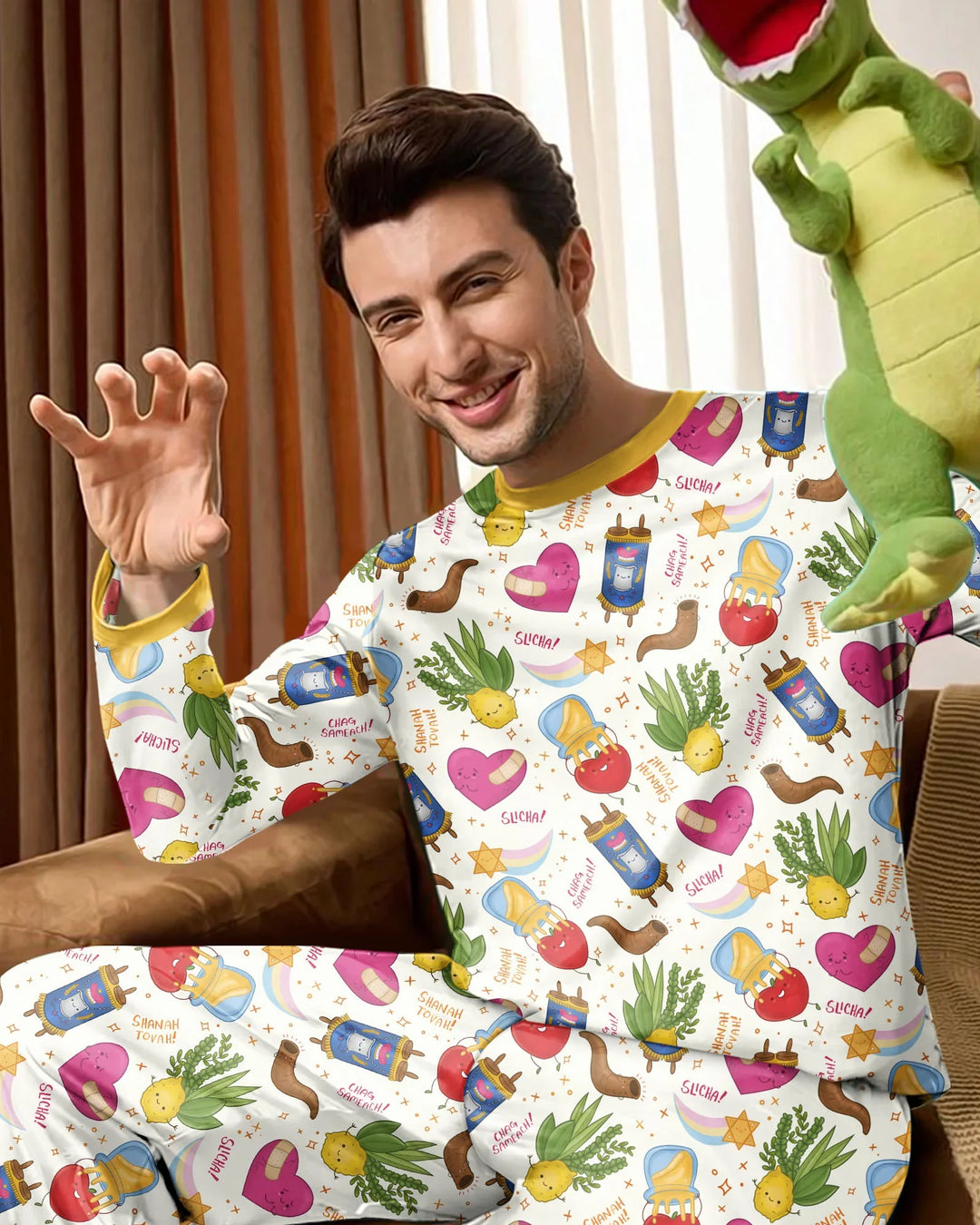 plantilla Conjunto de Pijama de Bambú para Hombre