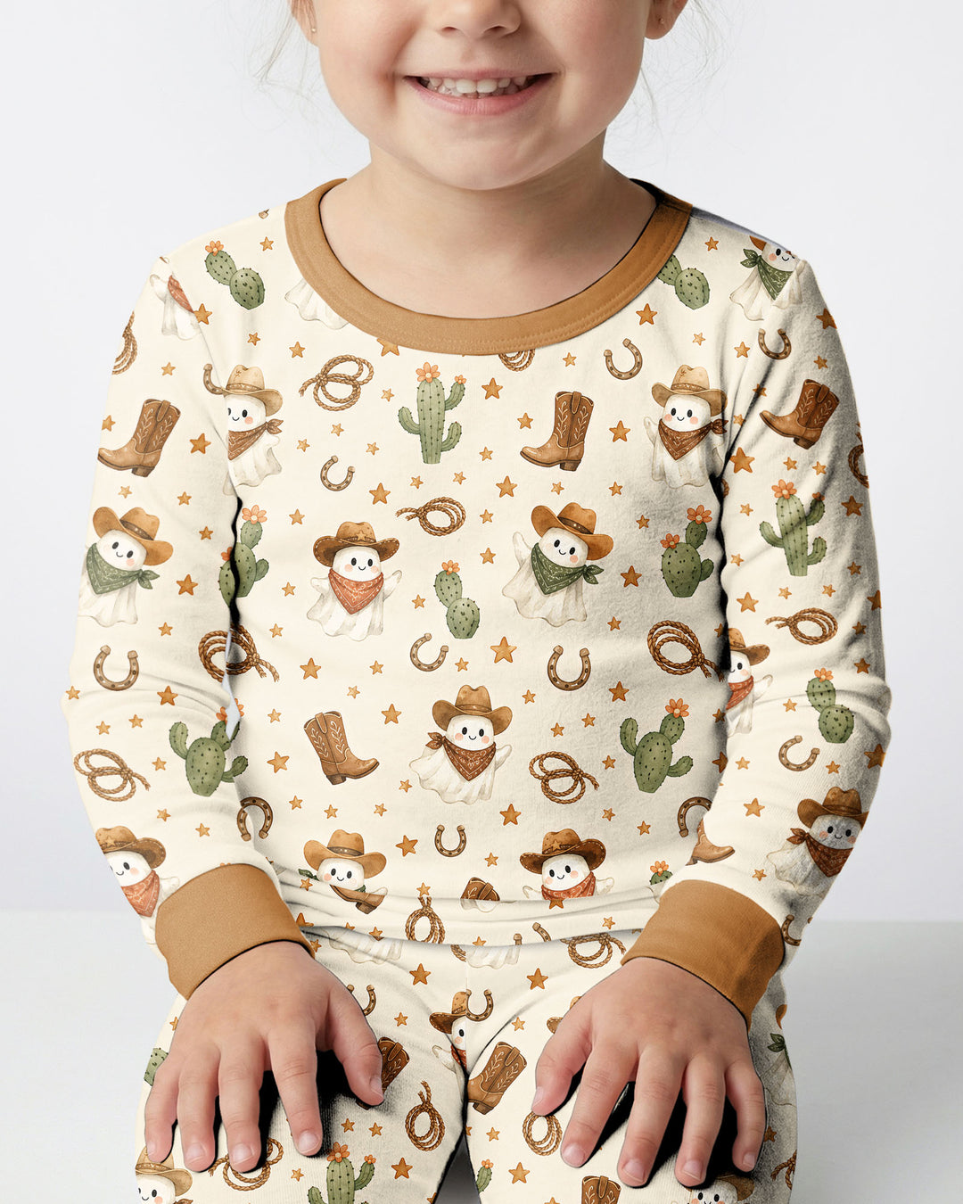 Conjunto de pijama de dos piezas de bambú con mangas largas, plantilla PERSONALIZADA