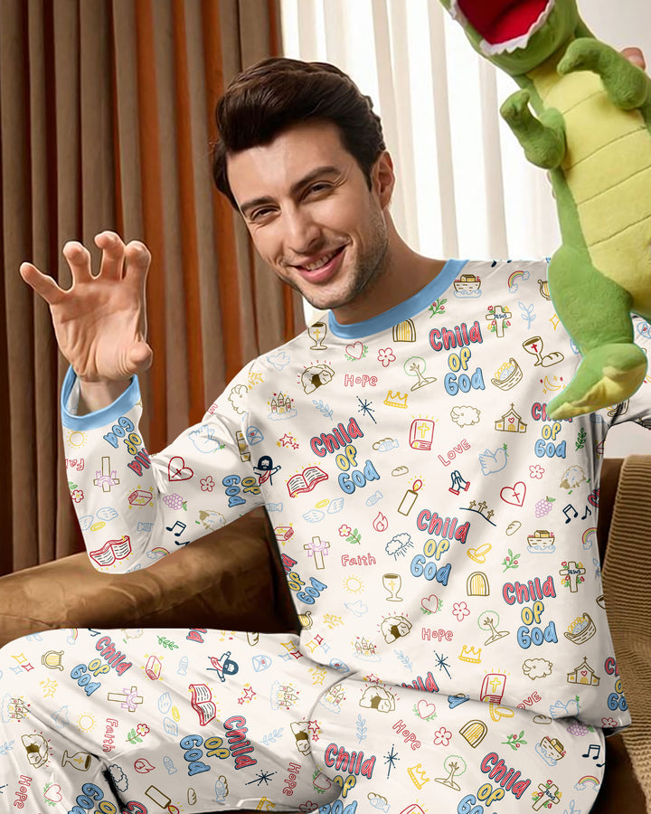 A Child Of God Family Matching Bamboo Men's Pajama Set