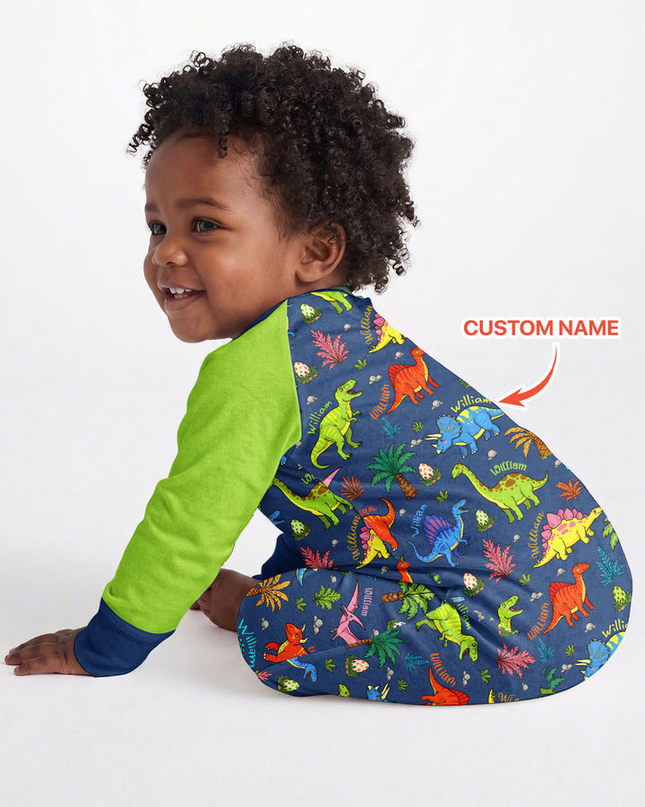 Dino Field Guide Custom Name Bamboo Convertible Zippy