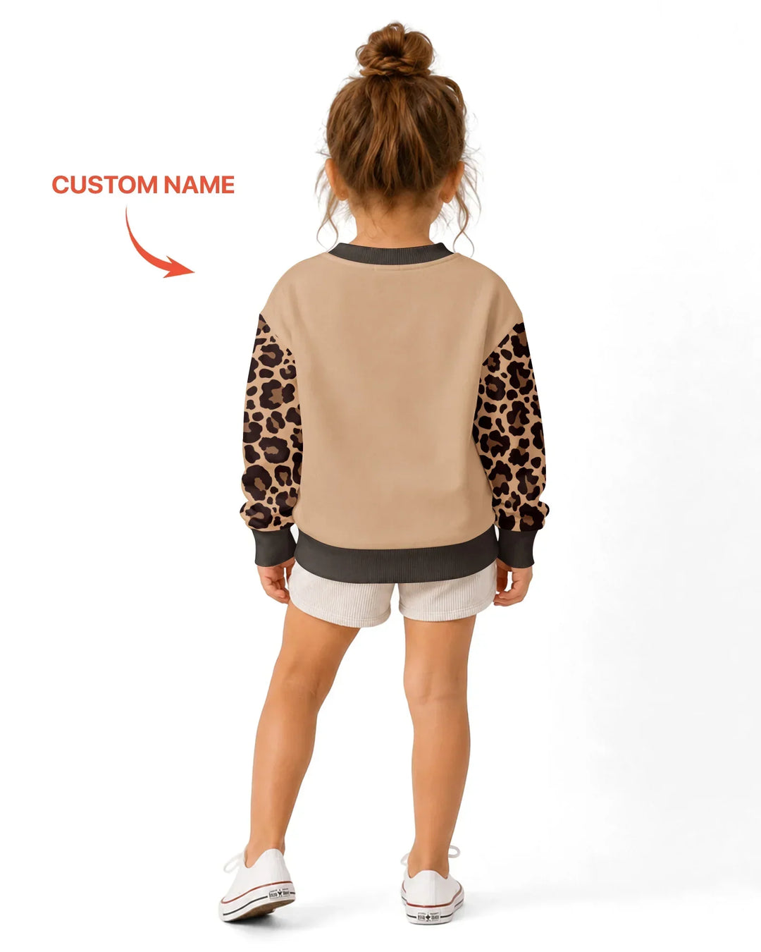 Sudadera de cuello redondo de bambú con plantilla personalizada