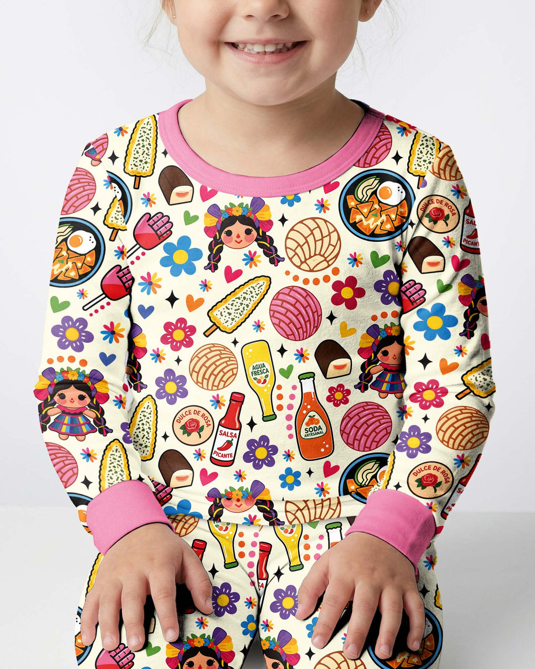 Little Mexican Fiesta Bamboo Two Piece Long Sleeve Pajama Set