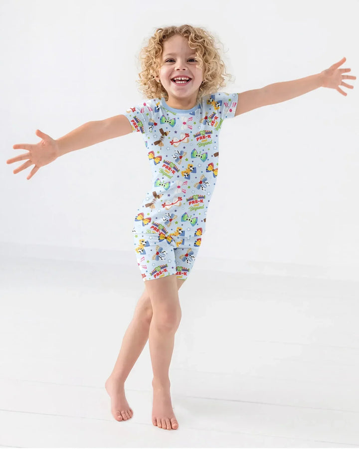 Ready for Pre-K Bamboo Two Piece Short Sleeve Shorts Pajama Set