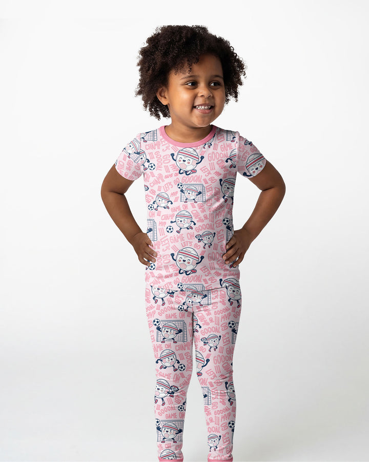 Zweiteiliges, kurzärmliges Pyjama-Set mit Marienkäfern