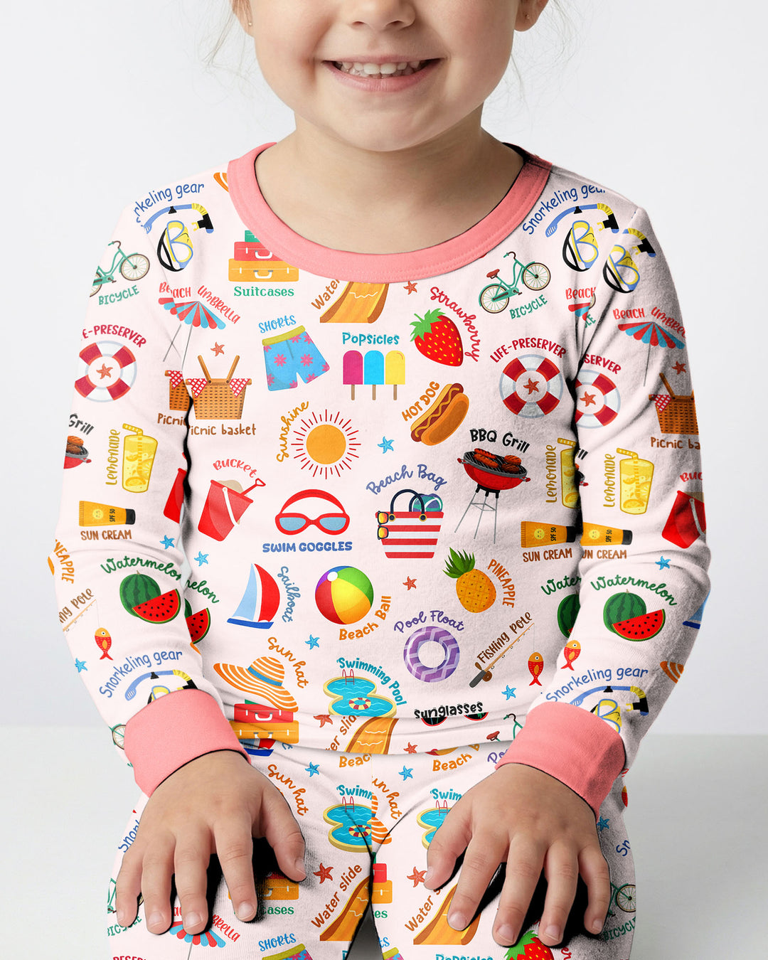 Love Summer Bamboo Two Piece Long Sleeve Pajama Set