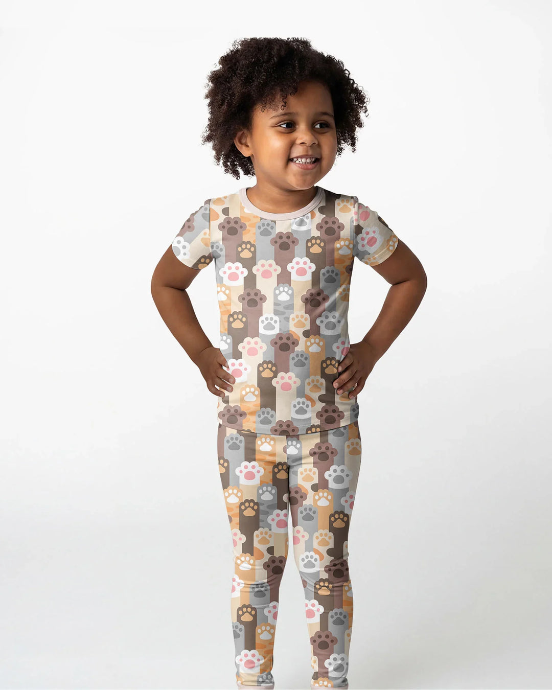 Grabby Paws Bamboo Two Piece Short Sleeve Pajama Set