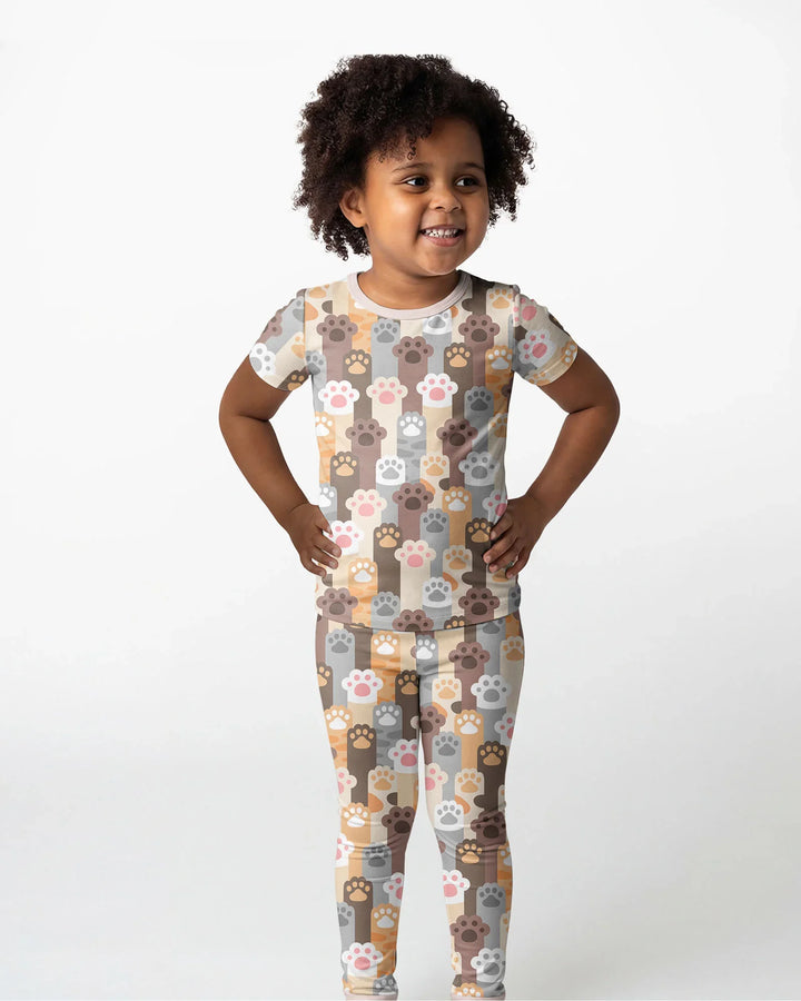 Grabby Paws Bamboo Two Piece Short Sleeve Pajama Set