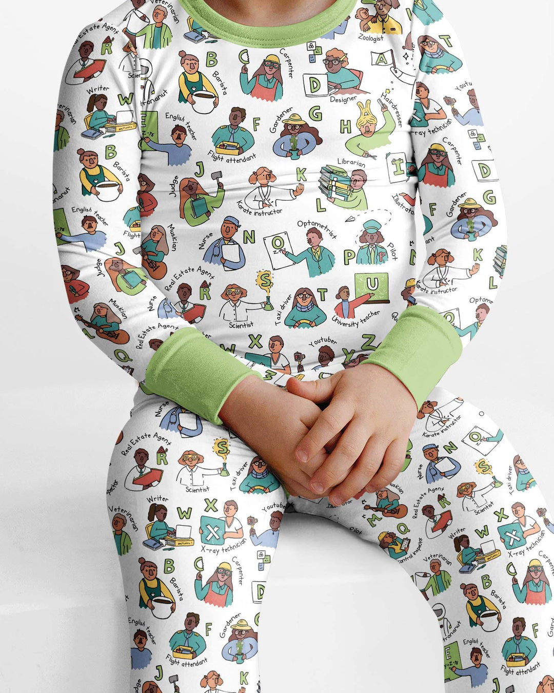 Conjunto de pijama de dos piezas de bambú de manga larga