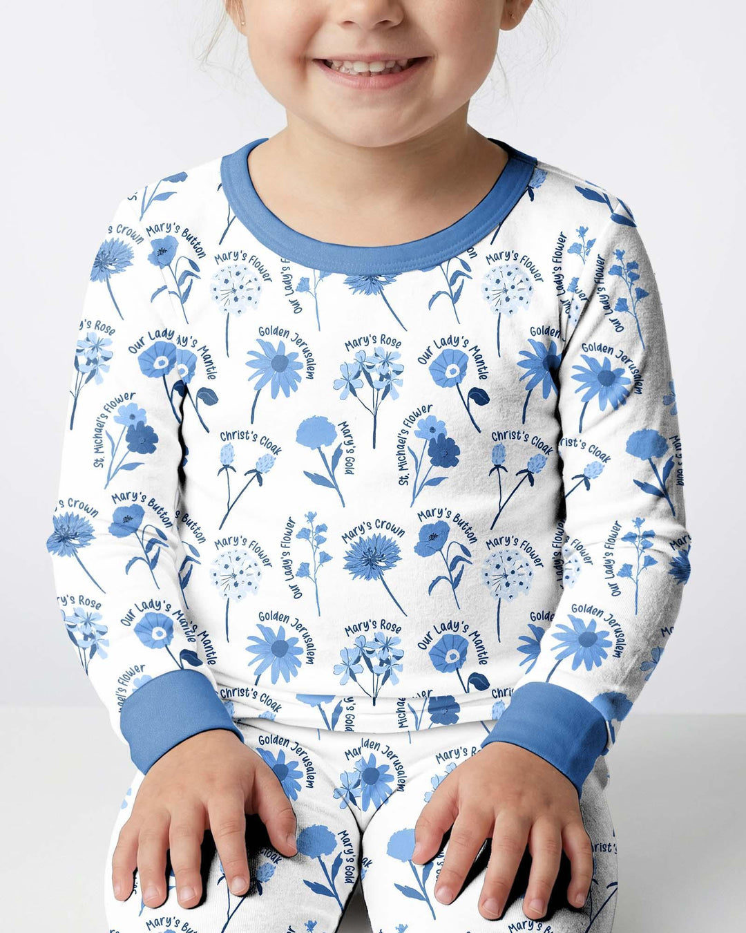 Mary's Garden Bamboo Two Piece Long Sleeve Pajama Set