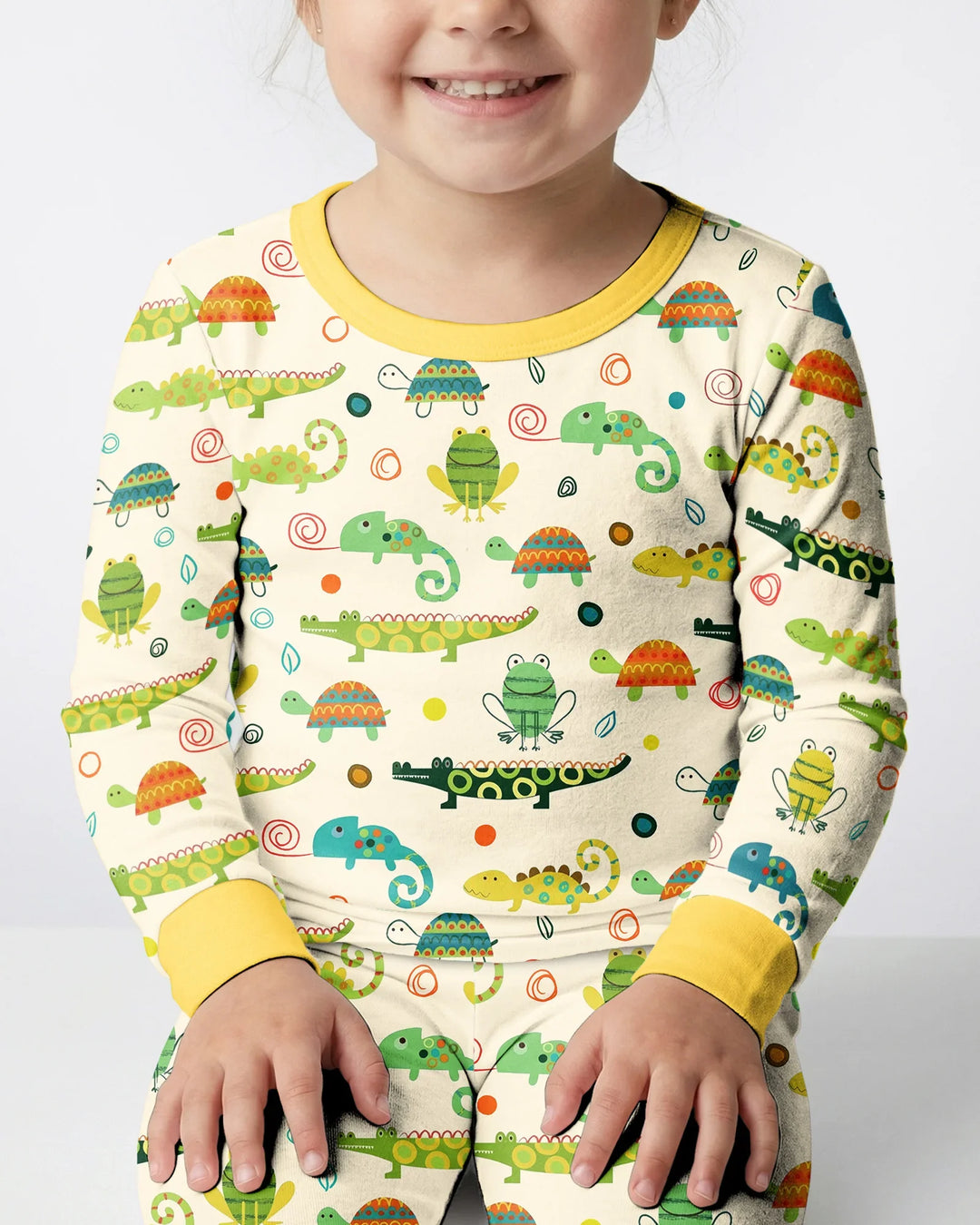 Swamp Buddies Bamboo Two Piece Long Sleeve Pajama Set