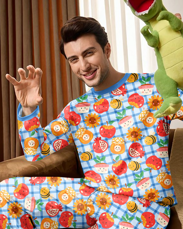 Sweet New Year Bamboo Men's Pajama Set