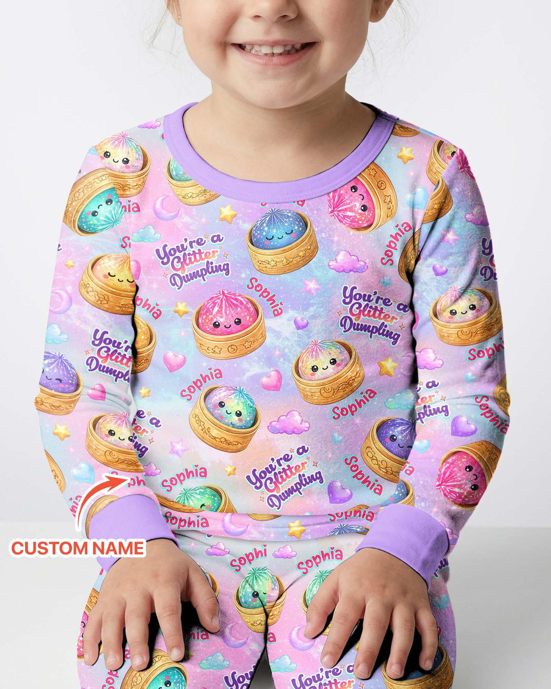 Conjunto de pijama de dos piezas de bambú con mangas largas, plantilla PERSONALIZADA