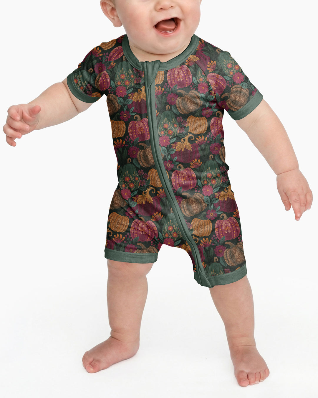 Velvet Pumpkins Bamboo Shorty Zippy