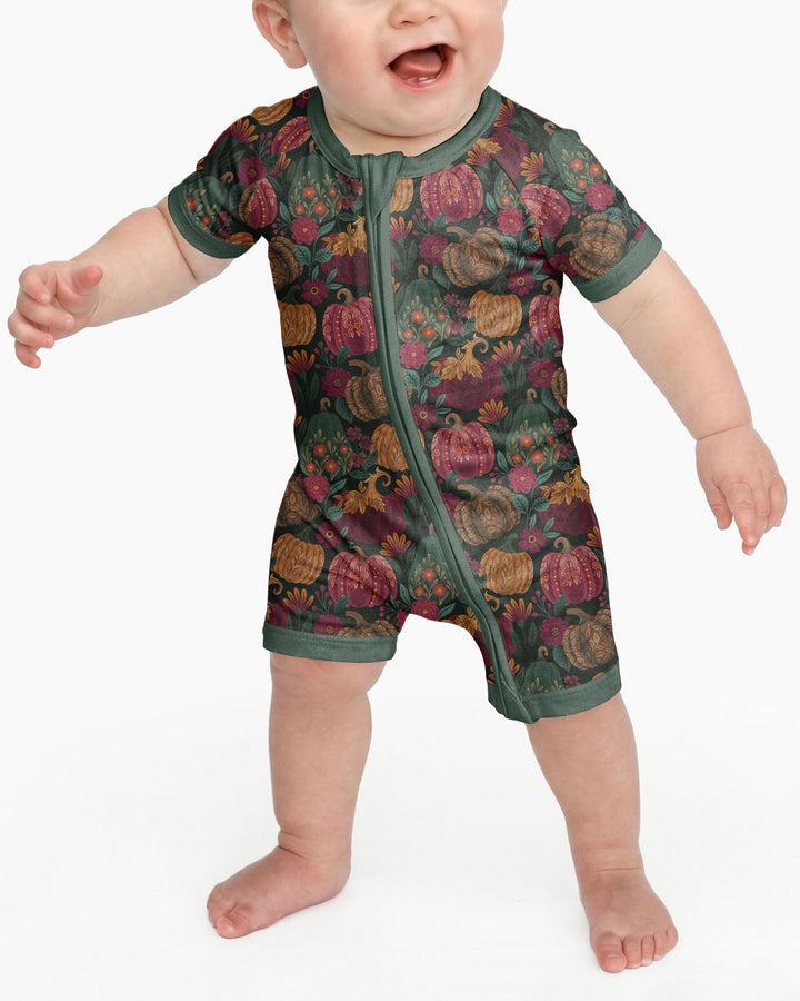 Velvet Pumpkins Bamboo Shorty Zippy