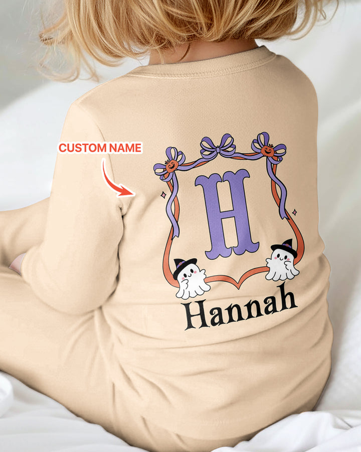 Personalized Halloween Baby Girl's Little Boo Bamboo Convertible Zippy
