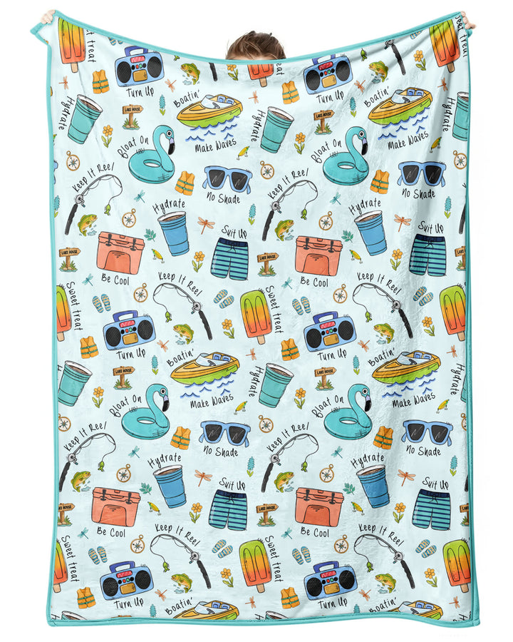 Lake Days Bamboo Blanket