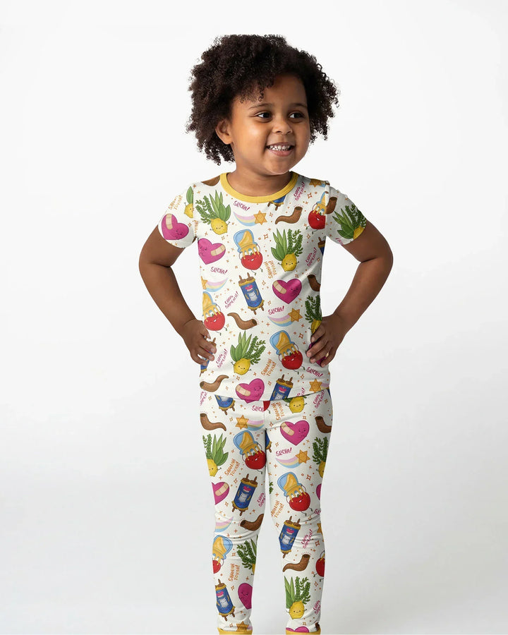 Jewish High Holidays Bamboo Two Piece Short Sleeve Pajama Set