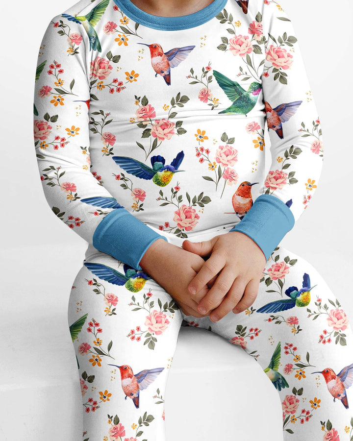 Conjunto de pijama de dos piezas de bambú con mangas largas, plantilla PERSONALIZADA