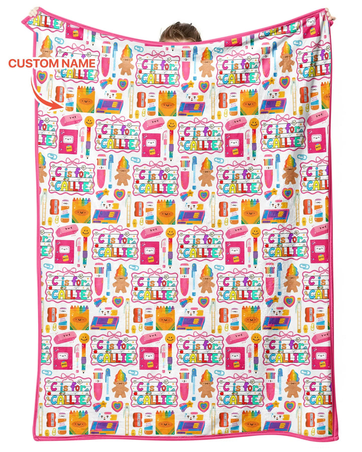 Custom Name Classroom Cuties Bamboo Blanket